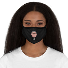 Load image into Gallery viewer, Serious Anthony Fauci - Fitted Polyester Face Mask - Black