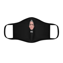 Load image into Gallery viewer, Serious Anthony Fauci - Fitted Polyester Face Mask - Black