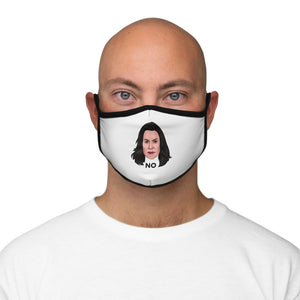 Serious Gretchen Whitmer - Fitted Polyester Face Mask - White