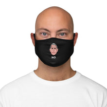 Load image into Gallery viewer, Serious Anthony Fauci - Fitted Polyester Face Mask - Black