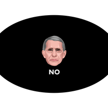 Load image into Gallery viewer, Serious Anthony Fauci - Fitted Polyester Face Mask - Black