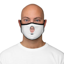 Load image into Gallery viewer, Serious Anthony Fauci - Fitted Polyester Face Mask - White