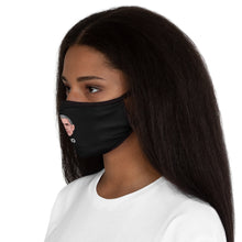 Load image into Gallery viewer, Serious Anthony Fauci - Fitted Polyester Face Mask - Black
