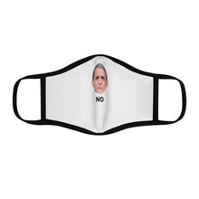 Load image into Gallery viewer, Serious Anthony Fauci - Fitted Polyester Face Mask - White