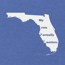 Load image into Gallery viewer, My Vote Actually Matters - Florida - Unisex t-shirt