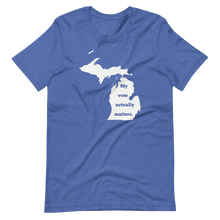 Load image into Gallery viewer, My Vote Actually Matters - Michigan - Unisex t-shirt