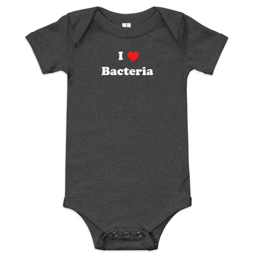 I Heart Bacteria - Baby Short Sleeve One Piece